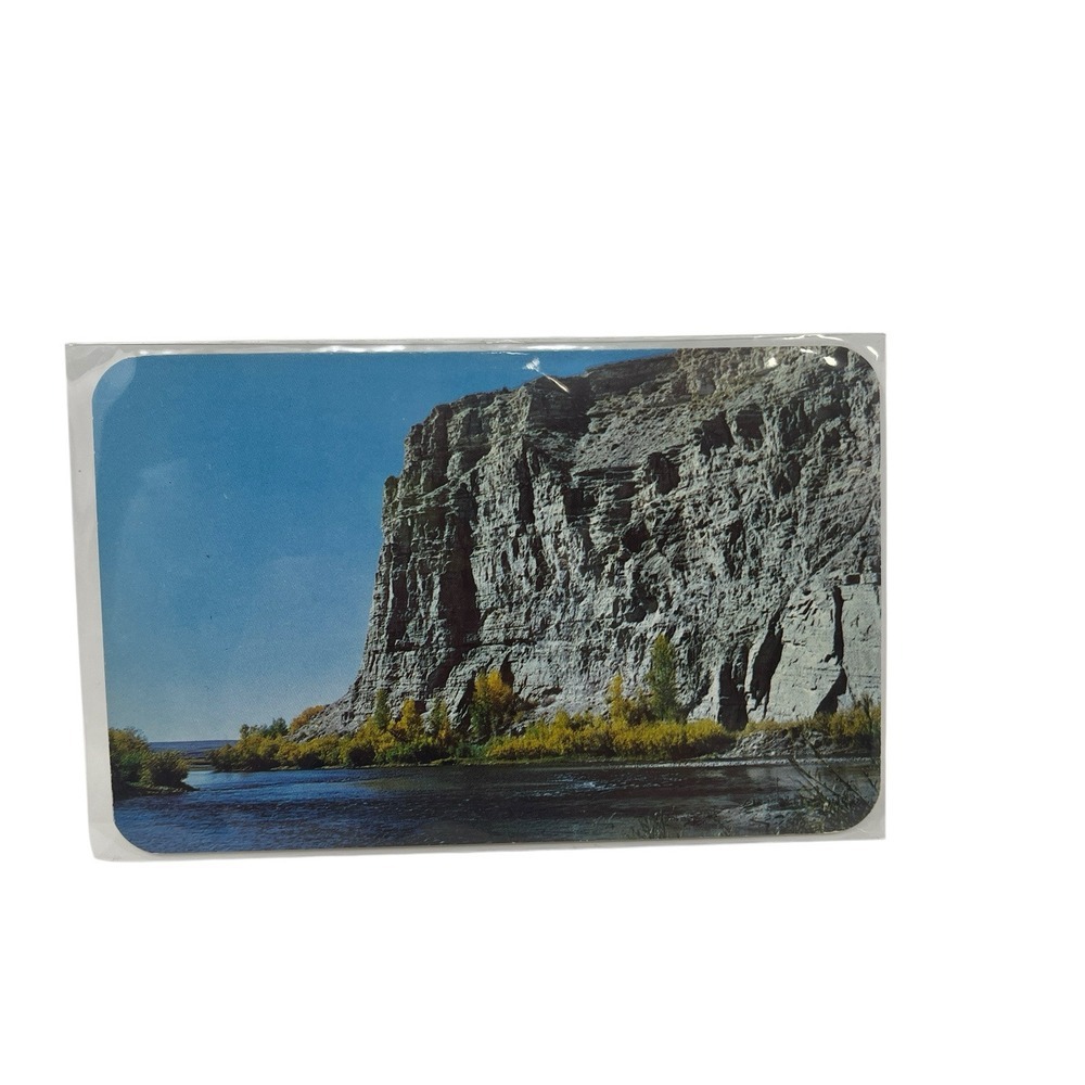 North Platte‎ River Scene in Southern Wyoming Vintage Kodachrome Photo Postcard